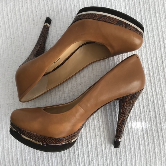 Gianni Bini Tan Platform Heels - Picture 5 of 8